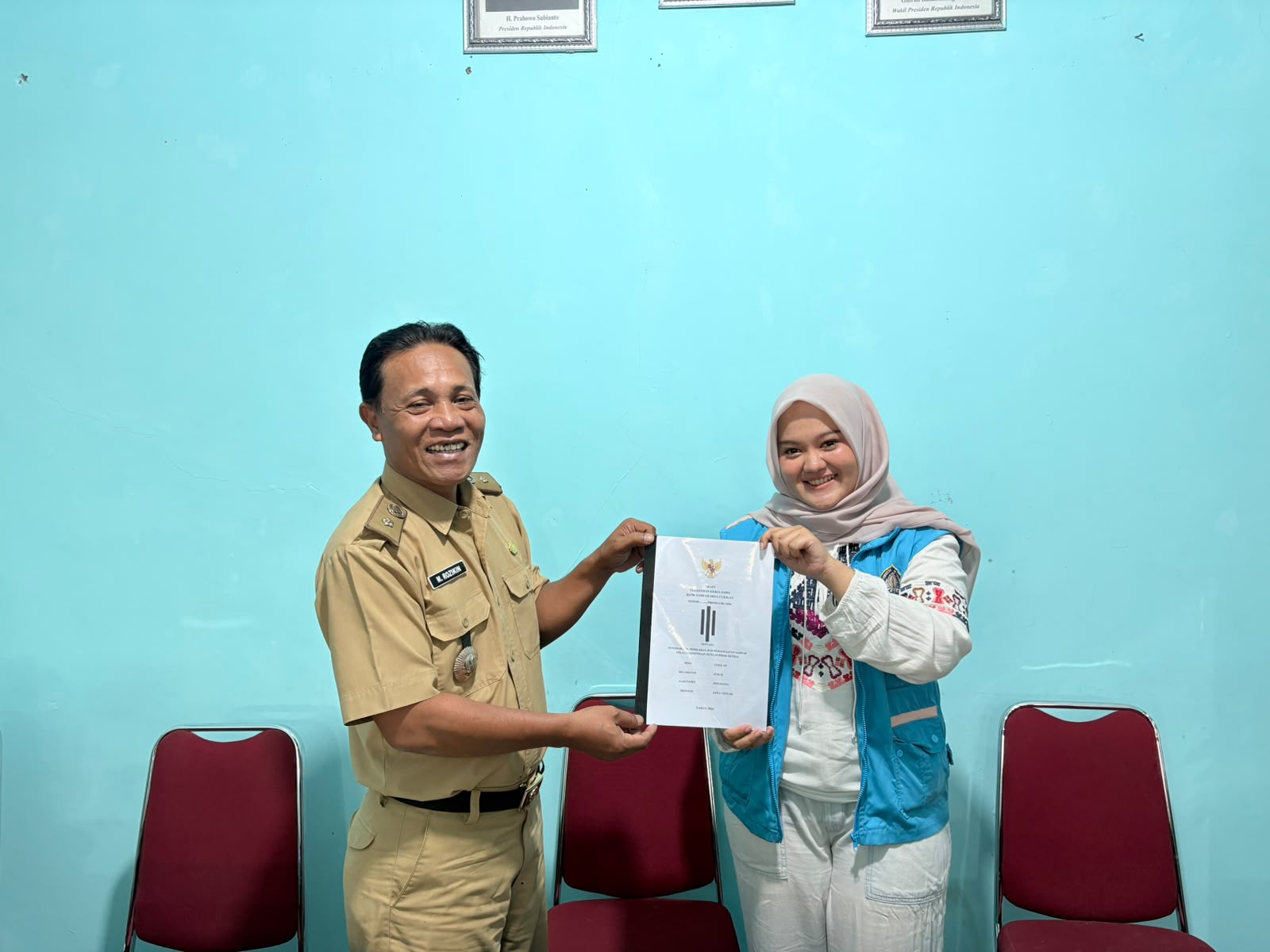 Mahasiswi KKN Undip Gagas MoU Bank Sampah di Desa Cukilan
